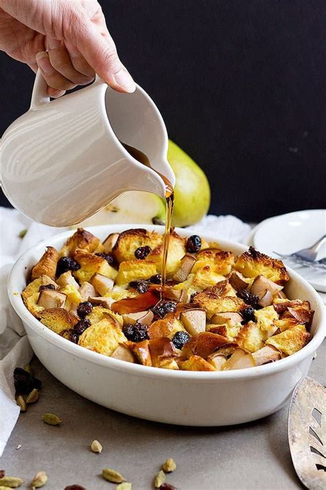 Challah Bread Pudding With Pears Unicorns In The Kitchen