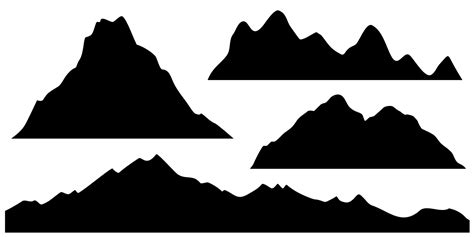 Mountains Silhouette Clip Art Free Clipart Images Cli
