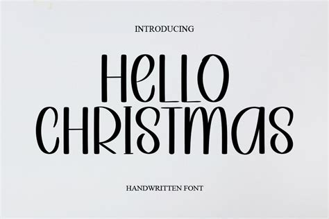 Hello Christmas Font By Adinastudio · Creative Fabrica