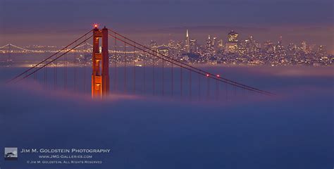 San Francisco Foggy Evening View Jmg Galleries Landscape Nature