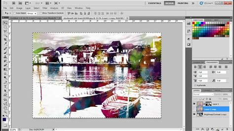 How To Create A Watercolor Effects In Adobe Photoshop Cs5 Youtube