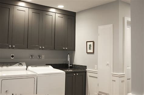 Maybe you would like to learn more about one of these? Gray Laundry Room Cabinets - Traditional - laundry room ...