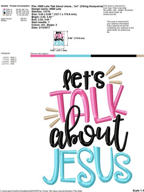 Lets Talk About Jesus Embroidery And Cutting Options Hoopmama