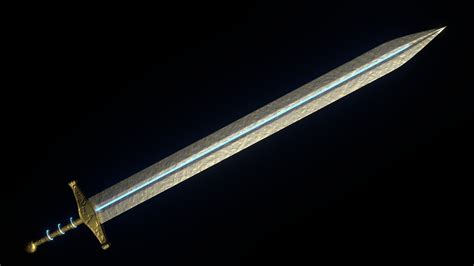 Simple Sword 3d Model Cgtrader
