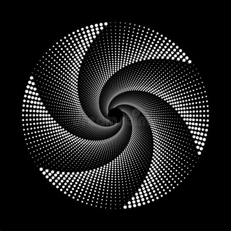 Design Spiral Dots Backdrop Stock Vector Illustration Of Ellipse