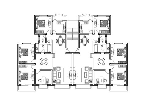 Apartment Autocad Plan 1005201 Free Cad Floor Plans