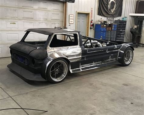 Custom Corvair Pickup With A Mid Engine Twin Turbo Lsx V8 Engine Swap