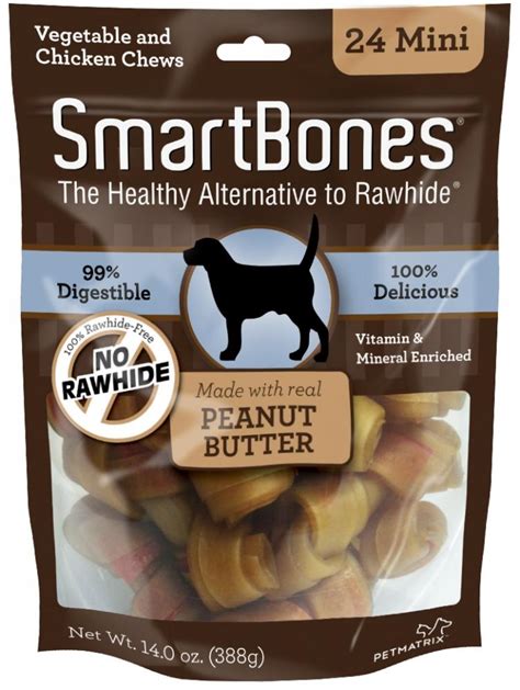 Smartbones Mini Peanut Butter Chew Bones Dog Treats Petsense