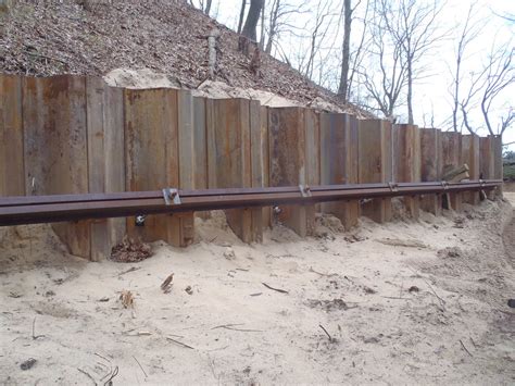 Steel Sheet Pile Retaining Wall David Herweyer Flickr