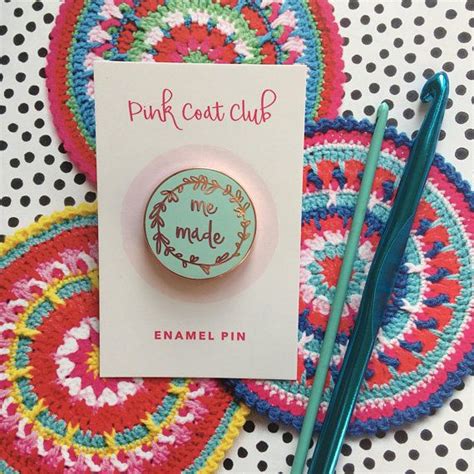 Me Made Mint Enamel Pin Me Made Pin Sewing Gift Etsy Enamel Pins