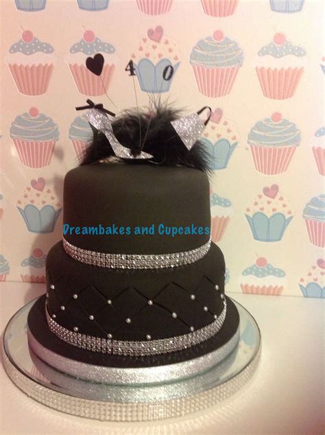 A Black And Bling 40thx Special Birthday Cakes Special Birthday