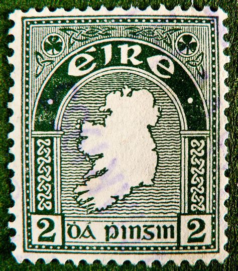 Stamp Eire 2 P Green Ireland Irland England Postage Eire R Flickr