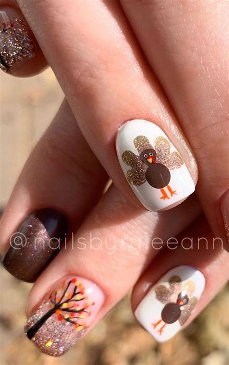 Best Nail Designs For Thanksgiving Day Polish And Pearls