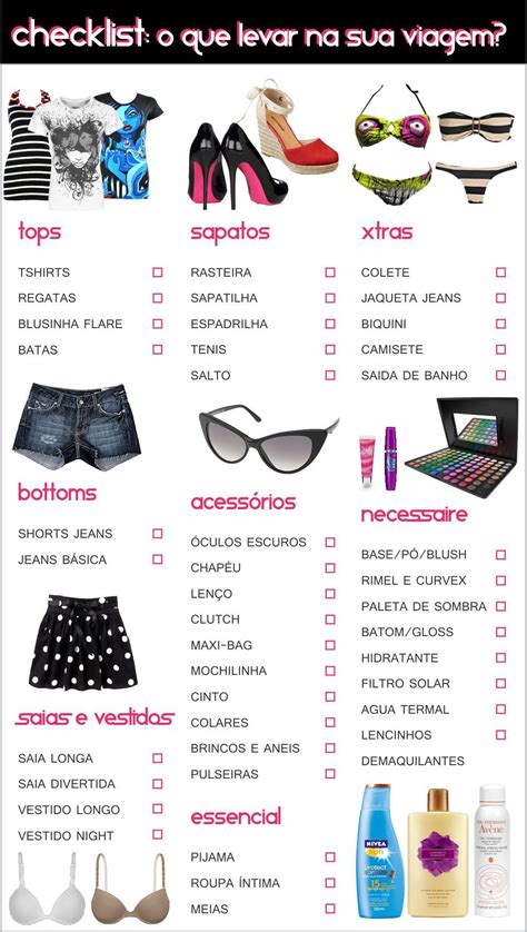 Checklist De Viagem Malas De Viagem Fazer As Malas De Viagem