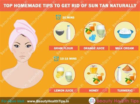 How To Get Rid Of Sun Tan Naturally With Homemade Tips Tan Removal