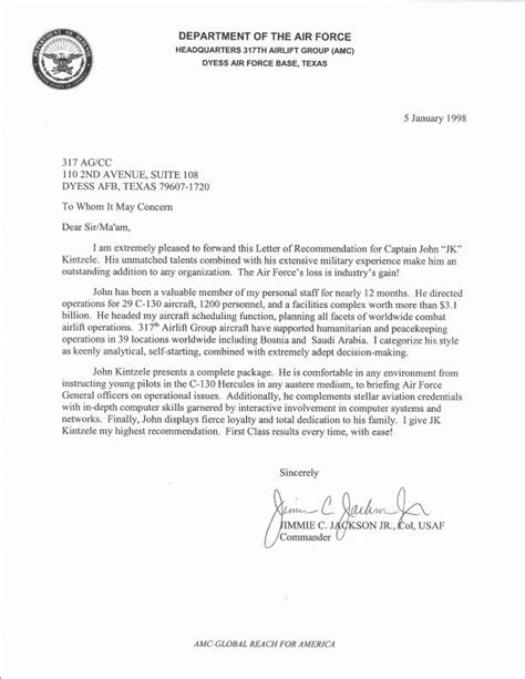 How To Write A Military Letter Of Recommendation Amos Writing