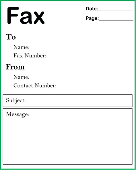 Free Basic Fax Cover Sheet Template Pdf Word Fax Cover Sheet