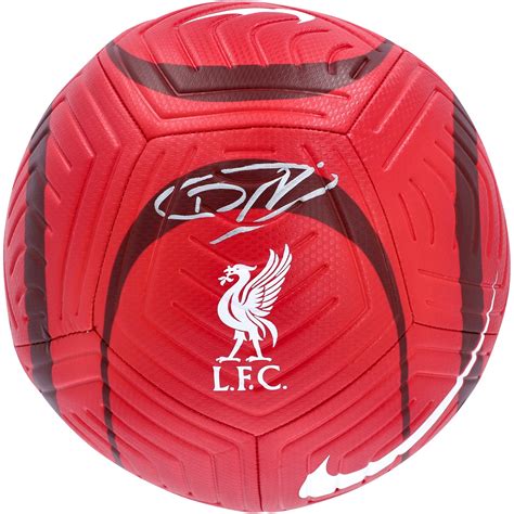 Darwin N Ez Liverpool Autographed Nike Strike Soccer Ball