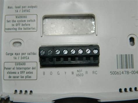 Do not use c or x wire. Honeywell Rth2410b Wiring