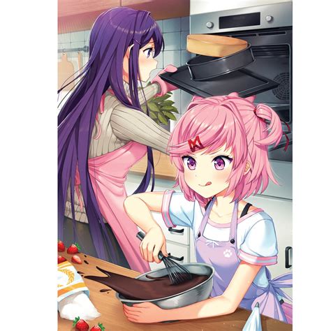 Picnic Series Natsuki And Yuri Posterfor Fans By Fanscollectibles