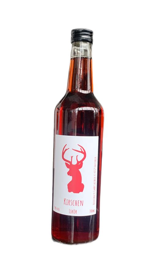 Roter hirsch 4U Likör Schnaps Souvenir aus Rheine im Münsterland