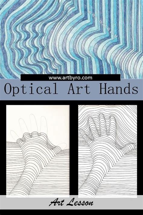 5 Simple Steps To Drawing Op Art Hands Is An Easy To Follow Step By