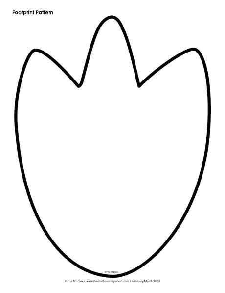 Dino Footprint Coloring Page Coloring Pages