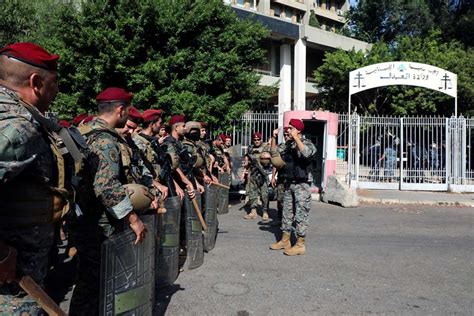 انتشار مكثف للجيش اللبناني في محيط قصر العدل المصري اليوم