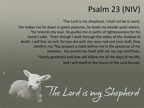 Ppt Psalm 23 Niv Powerpoint Presentation Free Download Id5483344