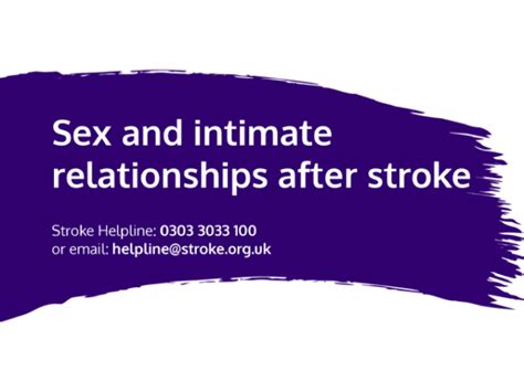 Sex After Stroke Stroke Association Shop