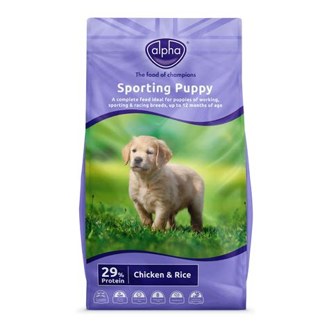 Alpha Sporting Puppy Food Chicken And Rice 15kg Horse And Hoof