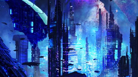 Sci Fi City Hd Wallpaper 4k Ultra Hd Hd Wallpaper