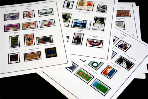Simple power rangers coloring page to download. COLOR PRINTED GERMANY 1976-1990 STAMP ALBUM PAGES (38 ...