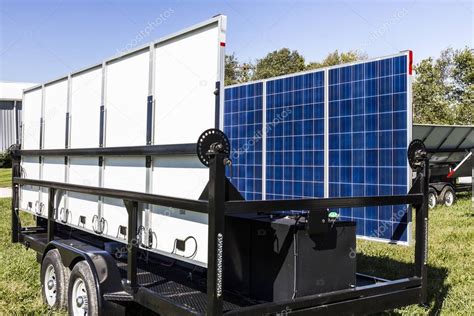 Indianápolis Circa Octubre 2017 Paneles solares fotovoltaicos