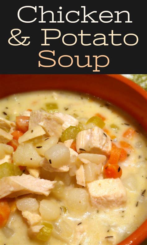 Canned white kidney beans, chicken broth and fresh spinach are used in this flavorful soup. Creamy Chicken & Potato Soup #potatosoup A rich stock with ...