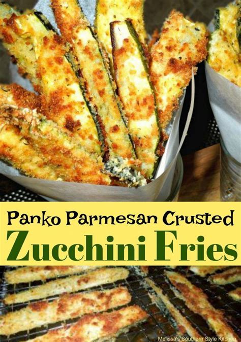 Maybe you would like to learn more about one of these? Panko-Parmesan Crusted Zucchini Fries #recipe #zucchini # ...