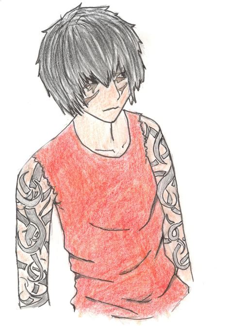 Tattooed Anime Guy By Ibbie2010 On Deviantart