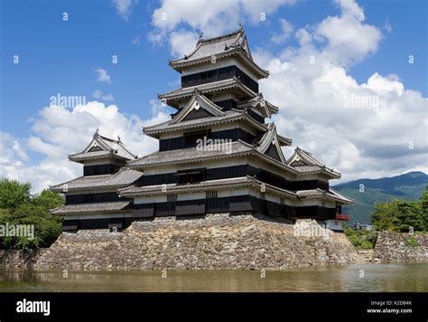 The Distinctive And Historic Keep Of Matsumoto Castle Known As The