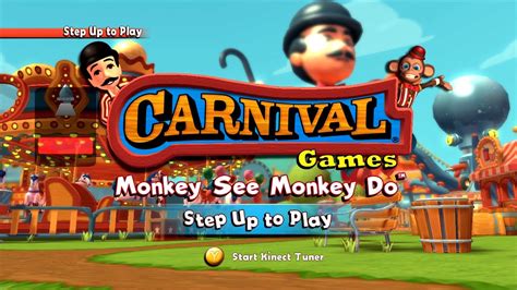 Carnival Games Monkey See Monkey Do Xbox 360 Kinect Playthrough
