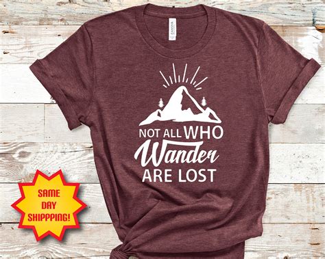 not all who wander are lost shirt etsy