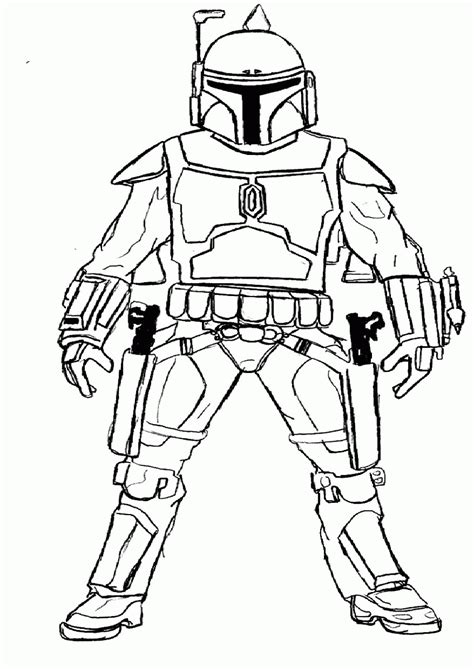36 Coloring Pages Boba Fett Pictures