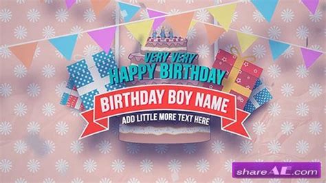 Template compatible with after effects cs6 and higher versions. Videohive Happy Birthday » free after effects templates ...