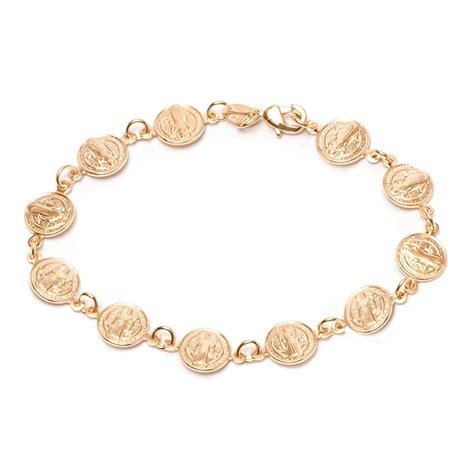 Peermont Jewelry - Peermont 18k Gold Plated Religious Bracelet with