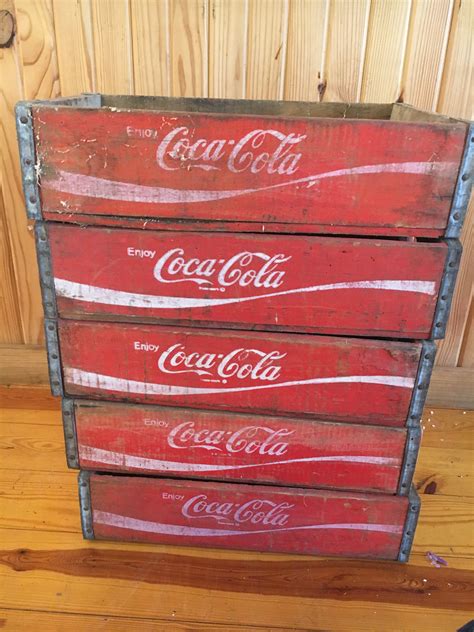 Collection Of Coke Boxes Buy One Or More Antique Pepsi Box Etsy
