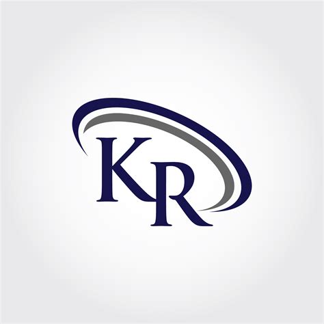 Monogram Kr Logo Design By Vectorseller Thehungryjpeg