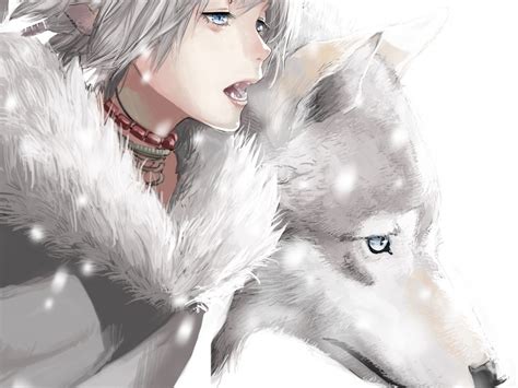 Anime Wolves Boy Wallpaper Posted By Sarah Peltier