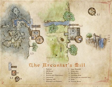 The Arcanists Mill A Wizards Tower Map With A Twist Wizard Tower