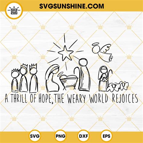 Nativity Svg Nativity Scene Svg Christmas Svg Nativity Cut Files