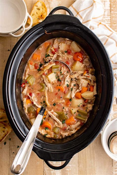 Simple Slow Cooker Chicken Stew Yellowblissroad Com