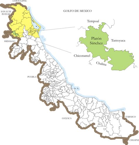 Mapa De Veracruz Con Nombres De Los Municipios Imagui